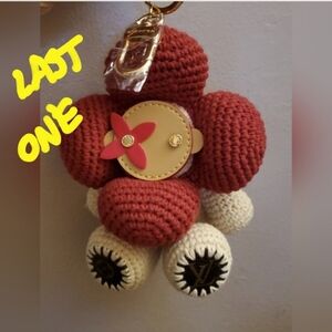 Crochet Flower Character Bag Charm